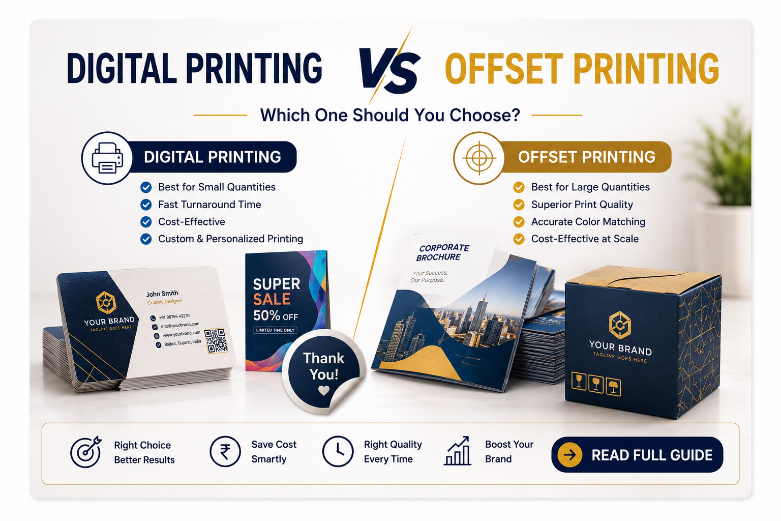 Digital Printing vs Offset Printing: Which One Should You Choose?