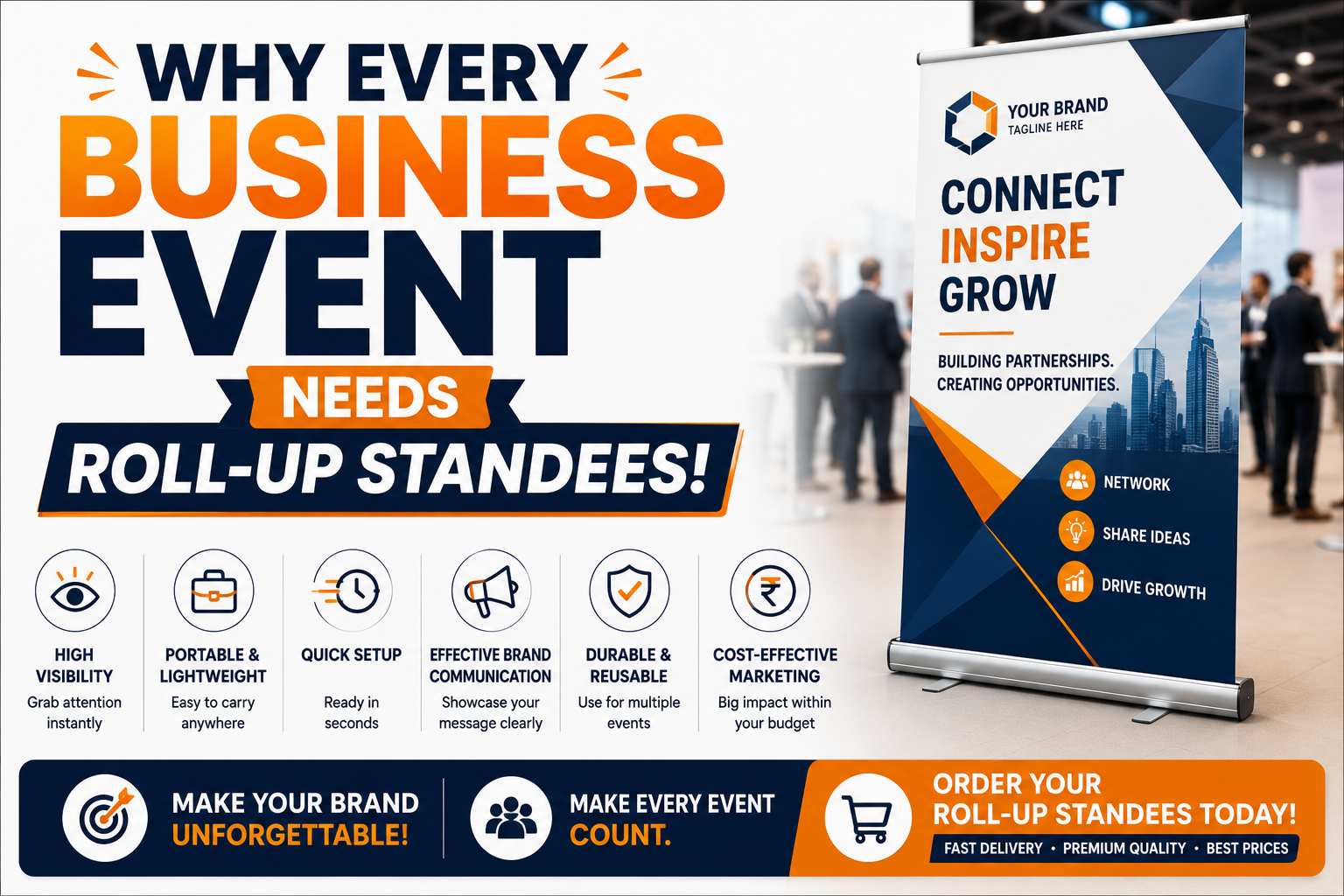 Why Every Business Event Needs Roll-Up Standees